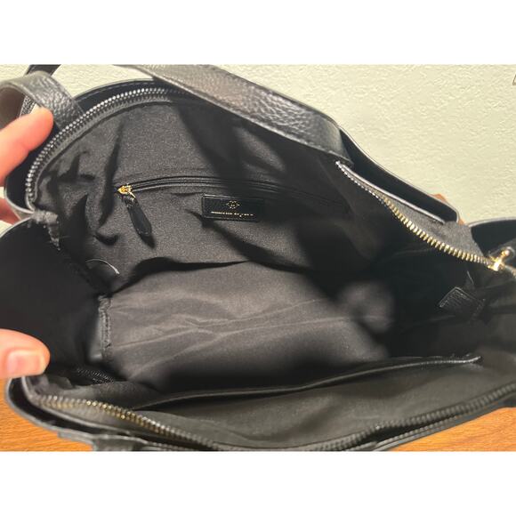 Nanette Lepore Arriss Triple Section Shoulder Bag Black - Picture 9 of 13